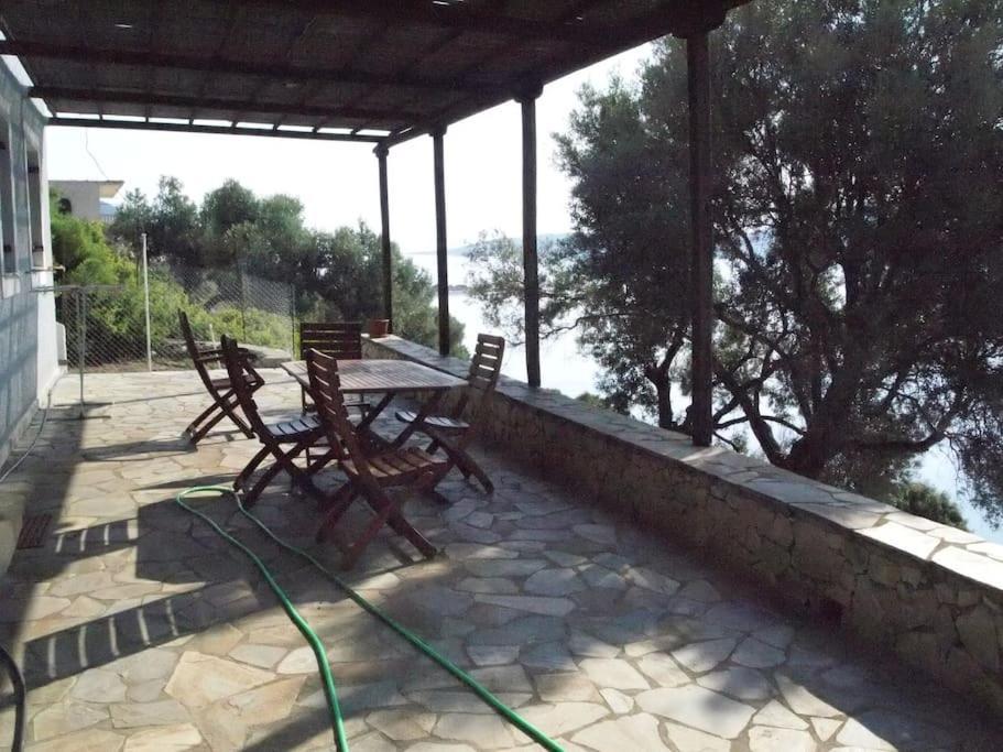 Villa With Breathtaking Views And Private Beach Agios Dimitrios  Extérieur photo